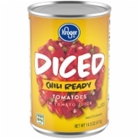 slide 1 of 1, Kroger Diced Tomatoes with Chili Seasoning, 14.5 oz