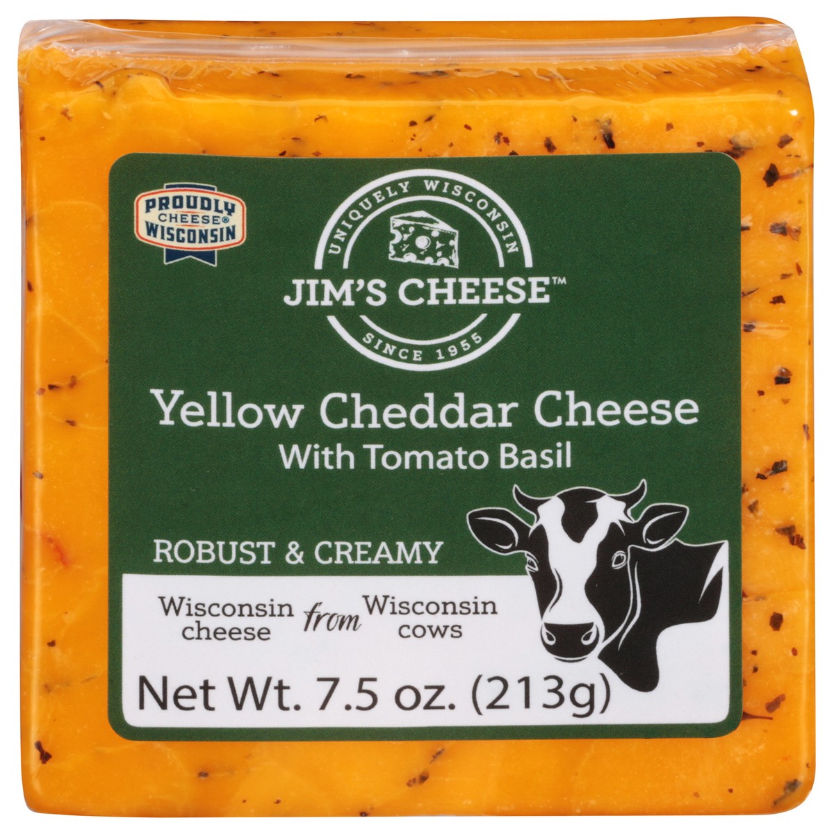 slide 10 of 11, Jim's Cheese Yellow Cheddar Cheese with Tomato Basil 7.5 oz, 7.50 oz