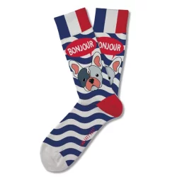 Two Left Feet Bonjour Frenchie Small Feet Socks