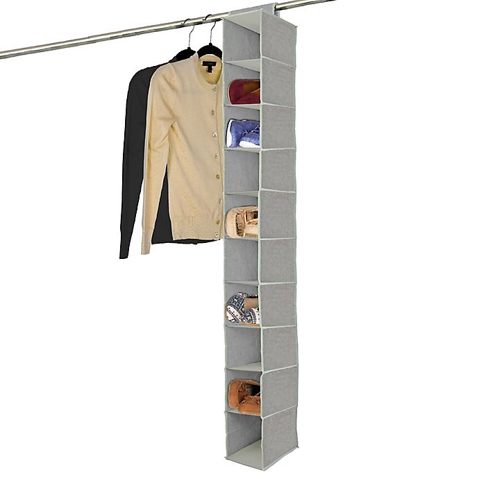 slide 2 of 3, Farberware Millennium 10-Shelf Hanging Organizer - Grey, 1 ct
