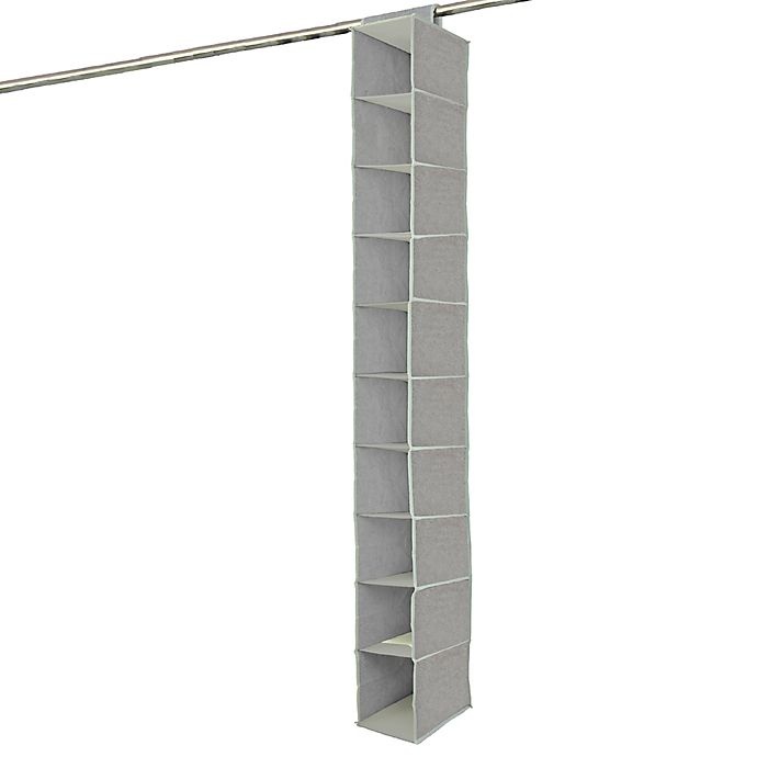 slide 1 of 3, Farberware Millennium 10-Shelf Hanging Organizer - Grey, 1 ct