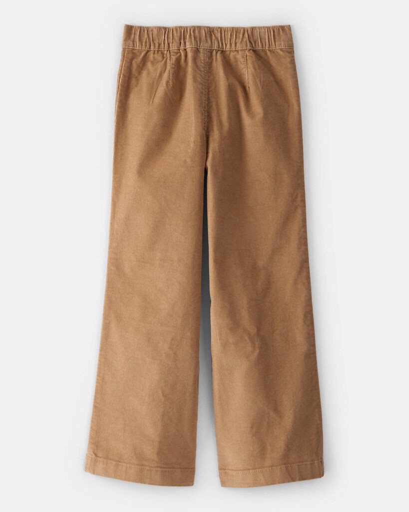 slide 2 of 3, Carter's Girls Corduroy Wide-Leg Pants - Brown Brown 5, 1 ct