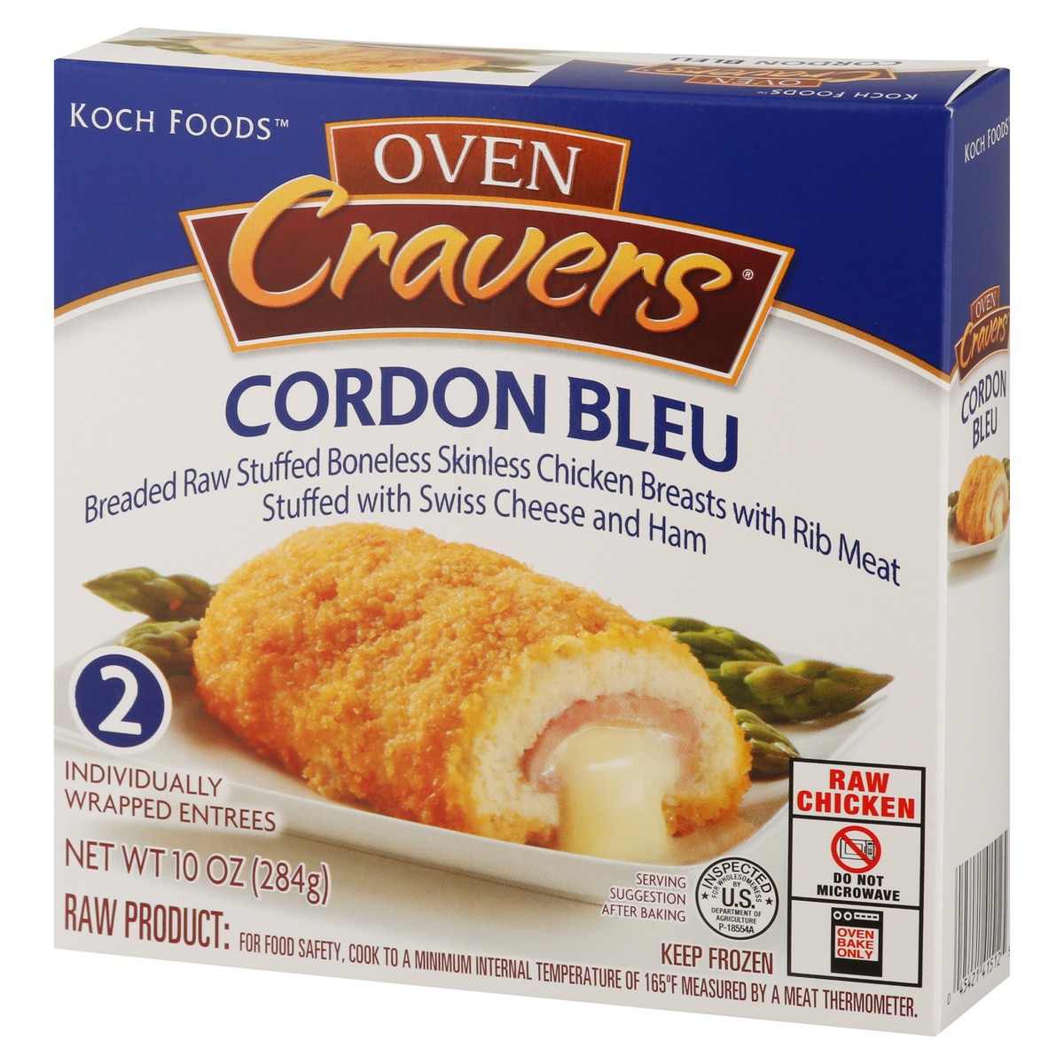 slide 4 of 13, Koch Foods Oven Cravers Cordon Blue 2 Entrees, 2 ct