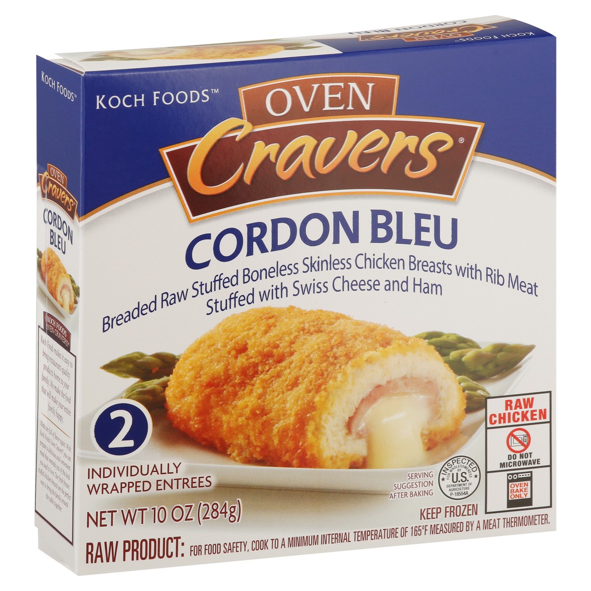 slide 8 of 13, Koch Foods Oven Cravers Cordon Blue 2 Entrees, 2 ct