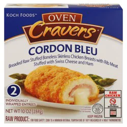 Koch Foods Oven Cravers Cordon Blue 2 Entrees