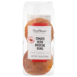 Euro Classic Tomato Herb Brioche Buns - 4 ct