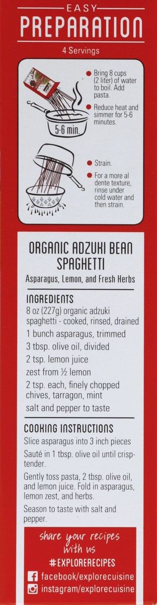 slide 3 of 4, Explore Cuisine Organic Gluten-Free Adzuki Bean Spaghetti, 8 oz