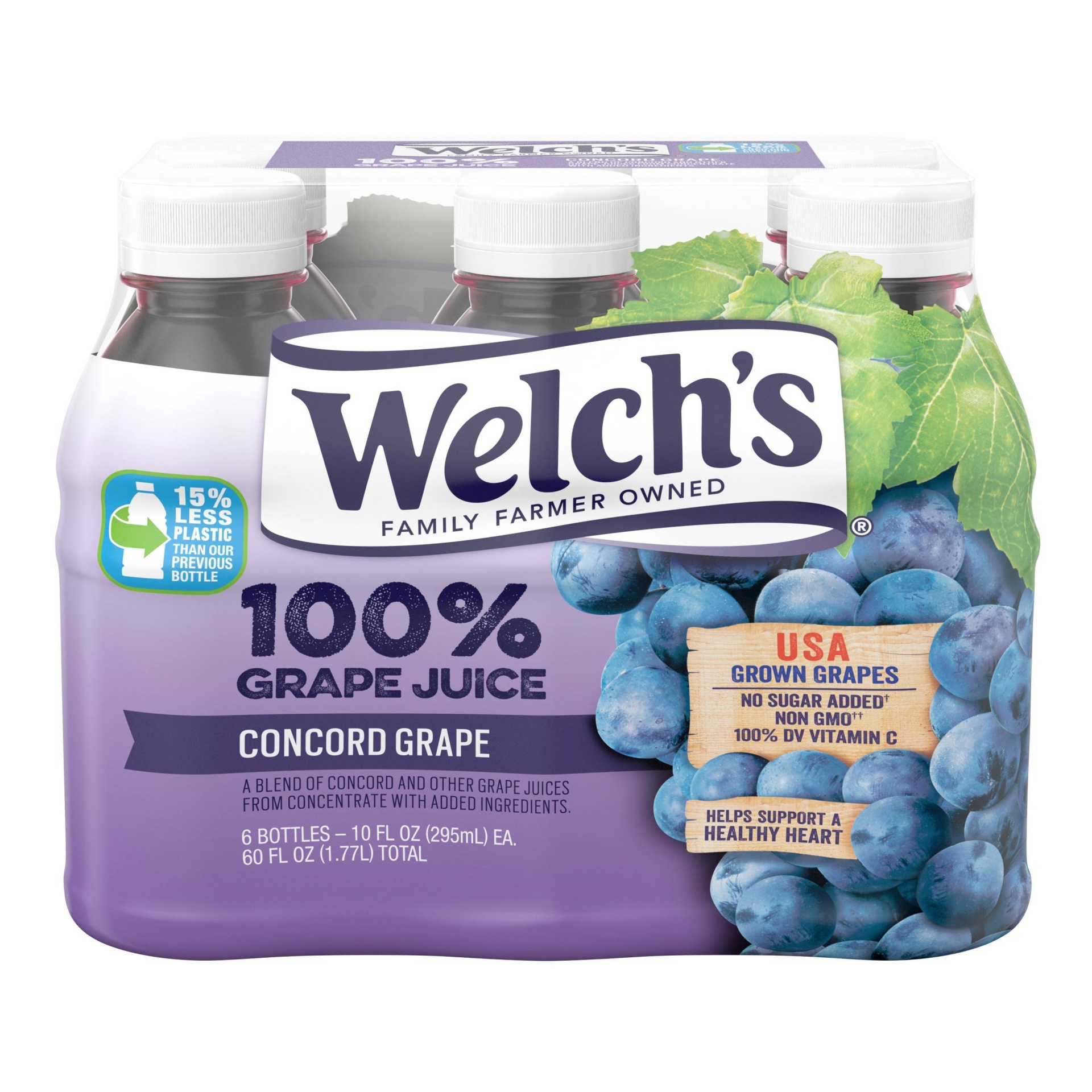 Welch's 100 Concord Grape Juice 6 ct; 10 oz Shipt