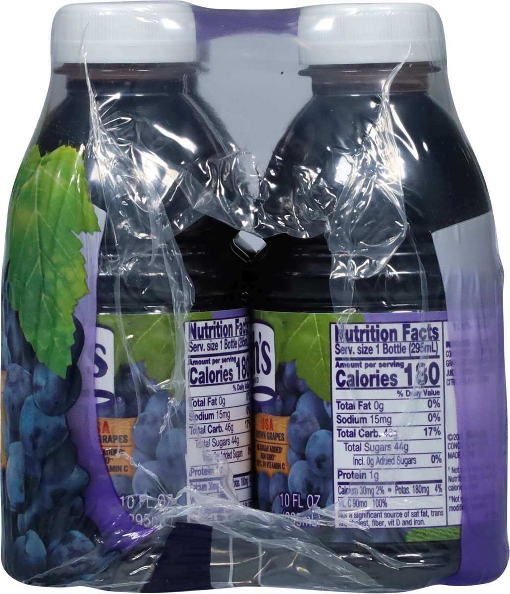 slide 2 of 9, Welch's 100% Grape Juice, Concord Grape, 10 fl oz On-the-Go Bottle (Pack of 6), 60 fl oz