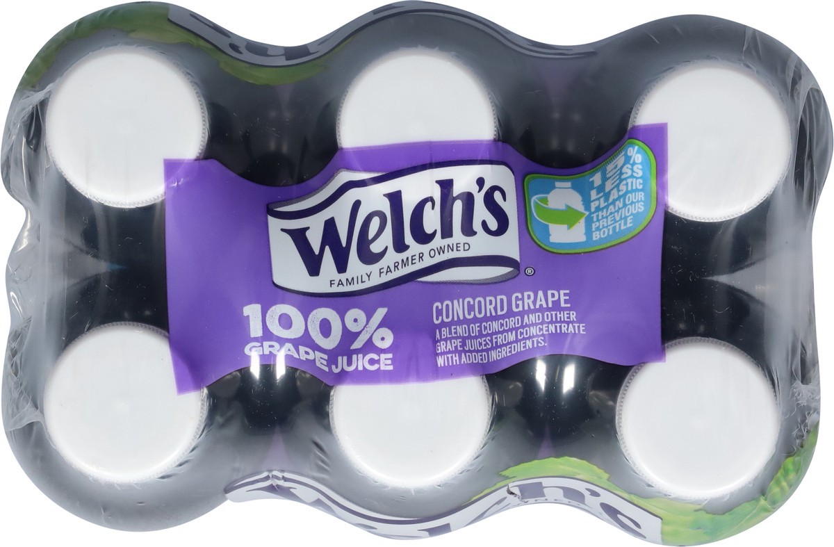 slide 3 of 9, Welch's 100% Grape Juice, Concord Grape, 10 fl oz On-the-Go Bottle (Pack of 6), 60 fl oz