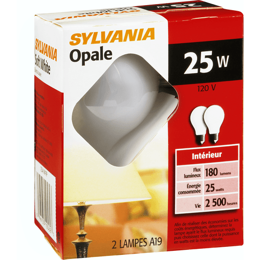 slide 2 of 8, Sylvania 25W Soft White Light Bulbs, 2 ct