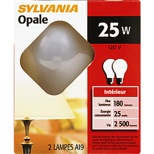 slide 4 of 8, Sylvania 25W Soft White Light Bulbs, 2 ct