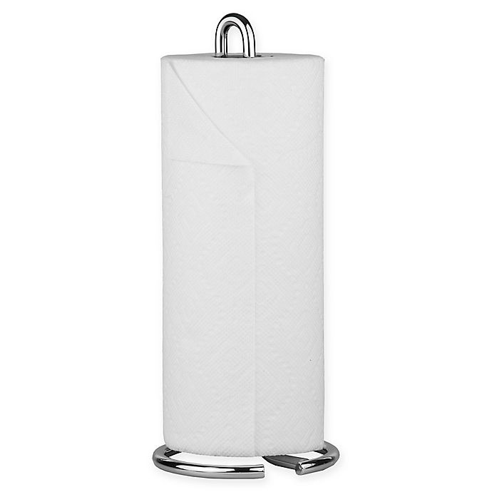 slide 1 of 2, Home Basics Simplicity Paper Towel Holder - Chrome, 1 ct