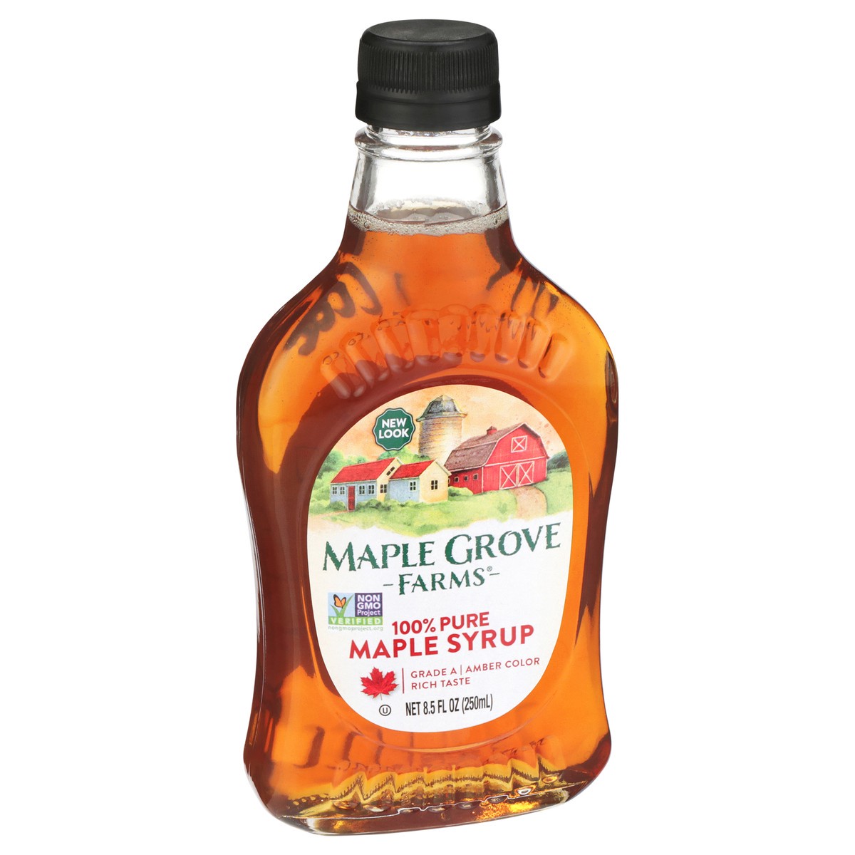 slide 4 of 9, Maple Grove Farms 100% Pure Maple Syrup 8.5 oz, 8.5 fl oz