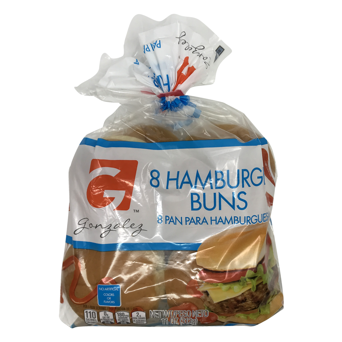 slide 1 of 1, Gonzalez, Hamburger Buns, 11 oz