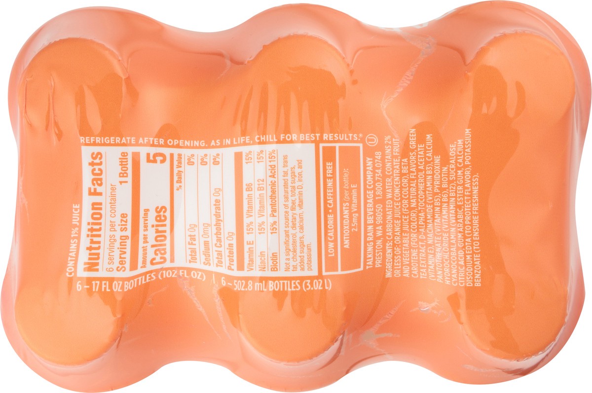 slide 10 of 15, Sparkling ICE 6 Pack Zero Sugar Orange Mango, 6 ct; 17 oz