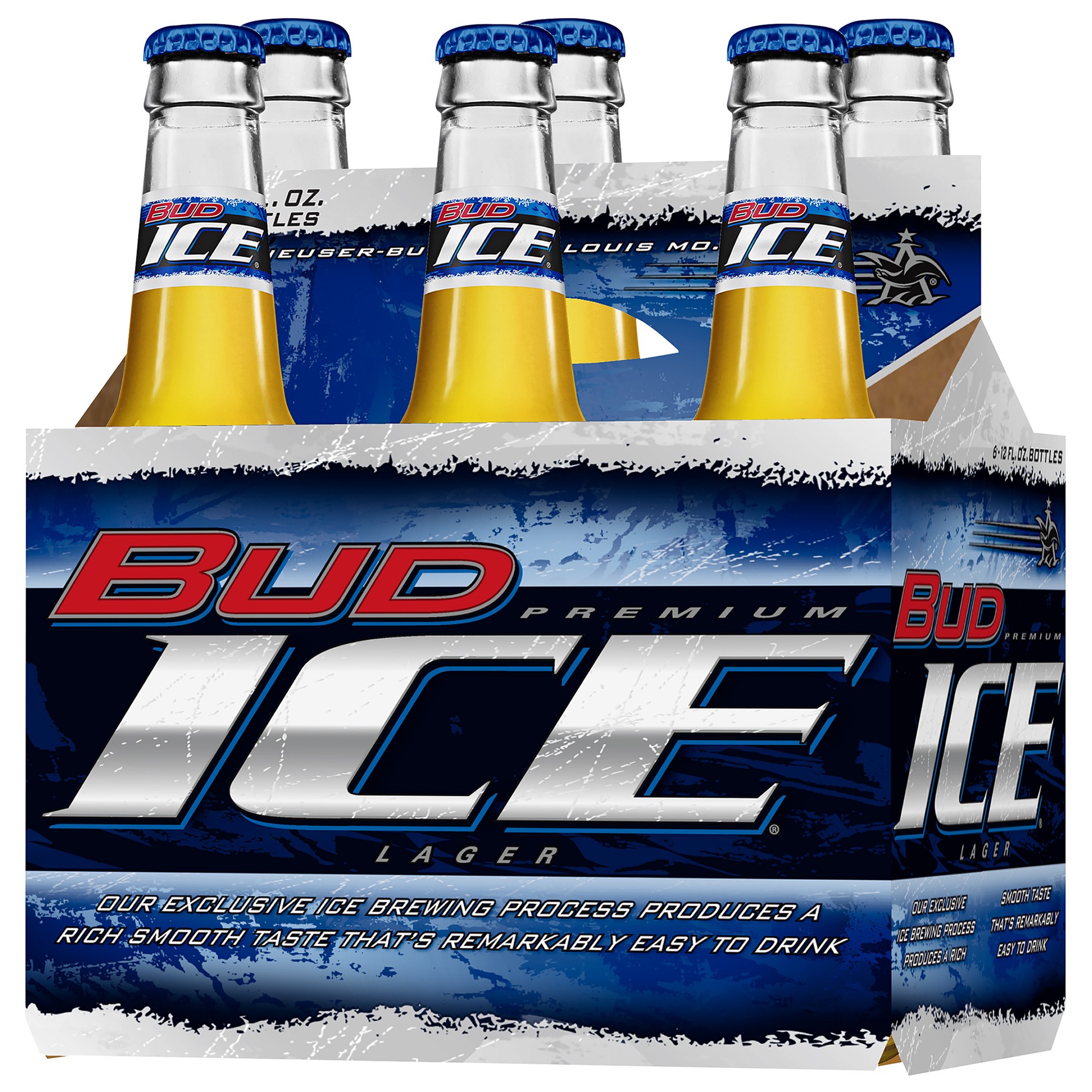 slide 2 of 3, Bud Ice Beer, 6 Pack 12 fl. oz. Bottles, 5.5% ABV, 6 ct; 12 oz