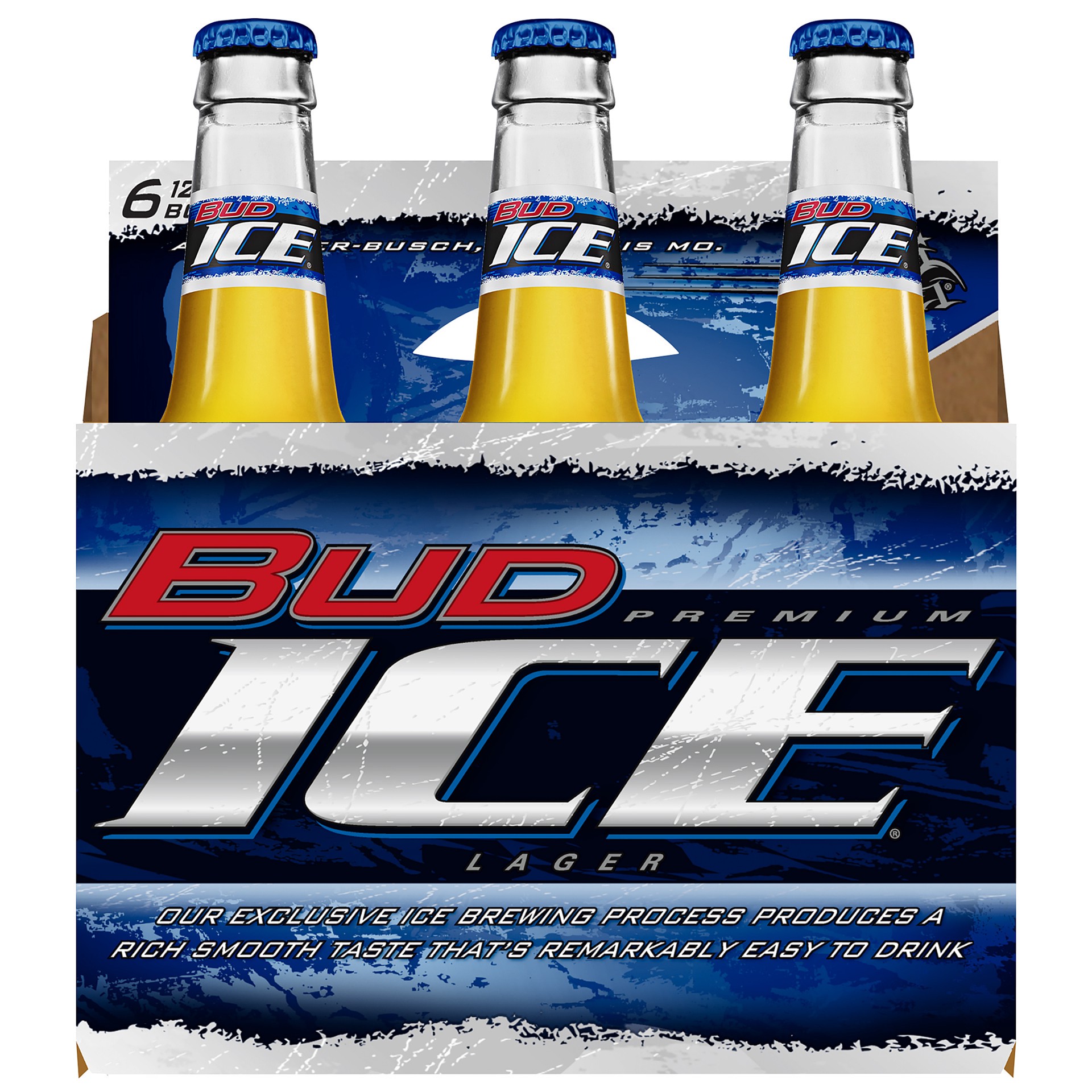 slide 3 of 3, Bud Ice Beer, 6 Pack 12 fl. oz. Bottles, 5.5% ABV, 6 ct; 12 oz