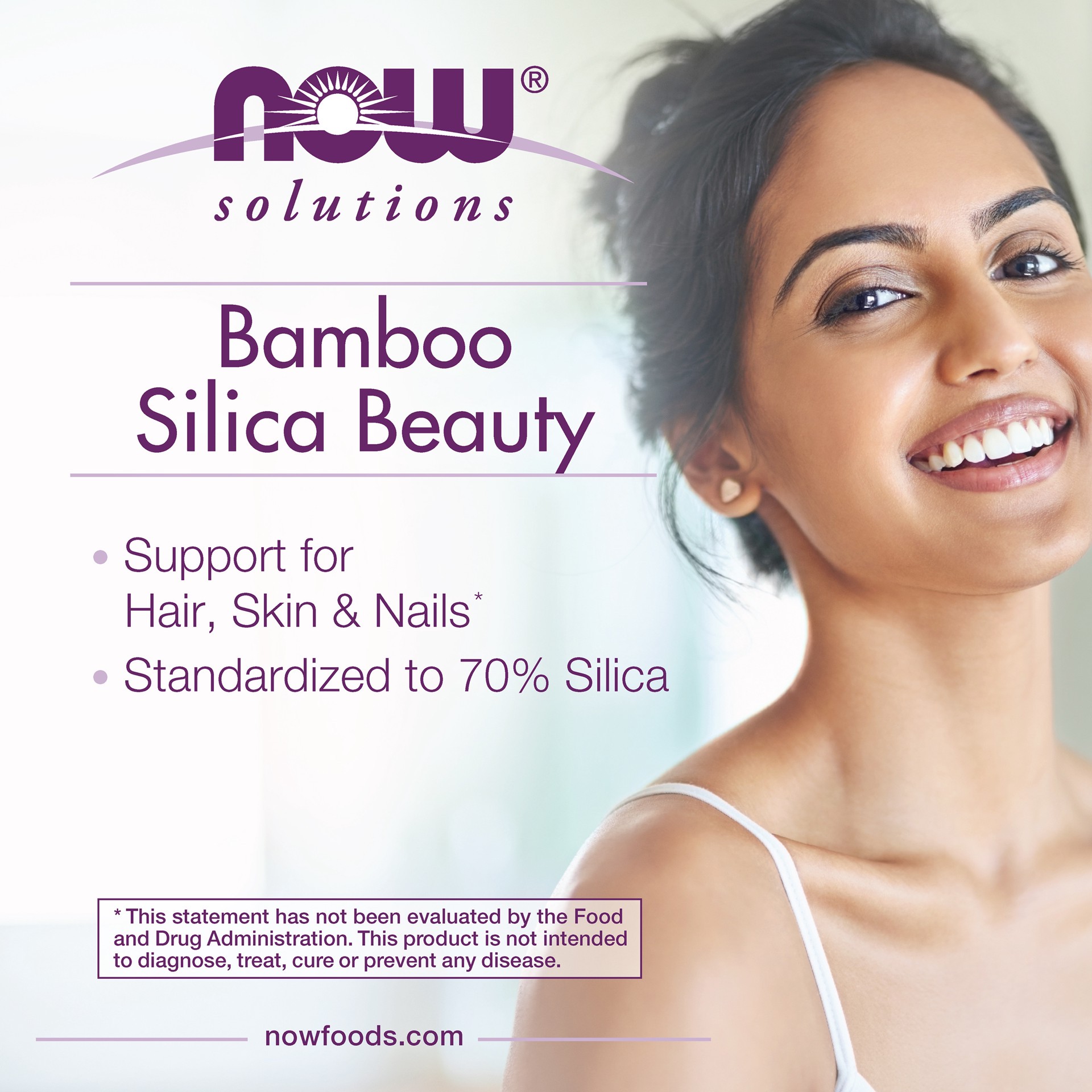 slide 2 of 5, NOW Solutions Bamboo Silica Beauty - 90 Veg Capsules, 90 ct