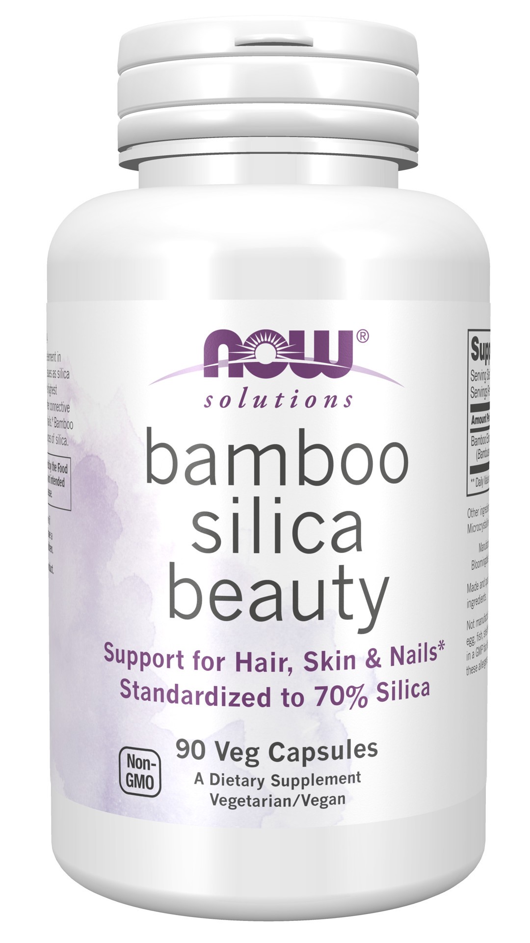 slide 1 of 5, NOW Solutions Bamboo Silica Beauty - 90 Veg Capsules, 90 ct