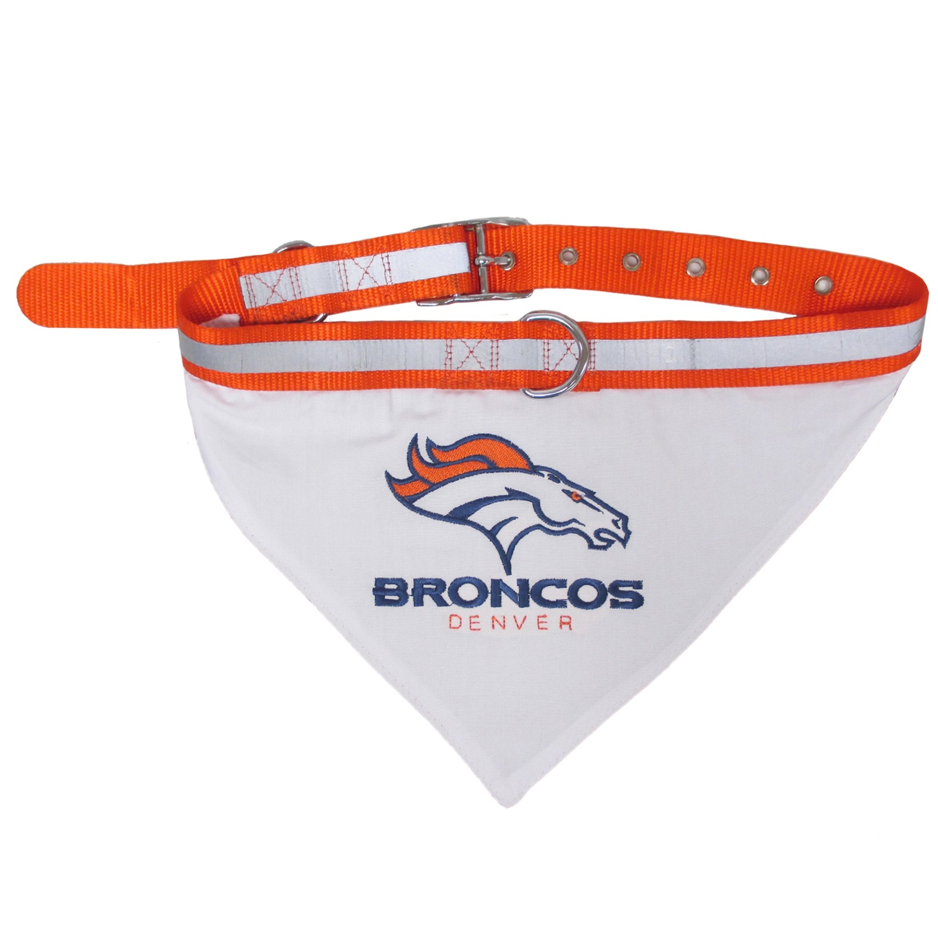 slide 1 of 1, Pets First Denver Broncos Collar Bandana, MED