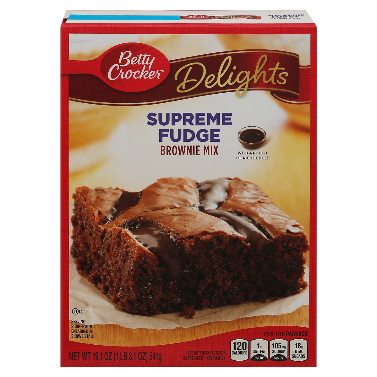 slide 1 of 1, Betty Crocker Delights Supreme Fudge Brownie Mix 19.1 oz, 19.1 oz