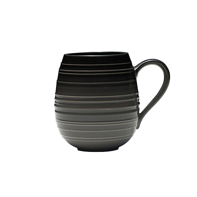 slide 1 of 1, Mikasa Swirl Ombre Coupe Mug - Graphite, 1 ct