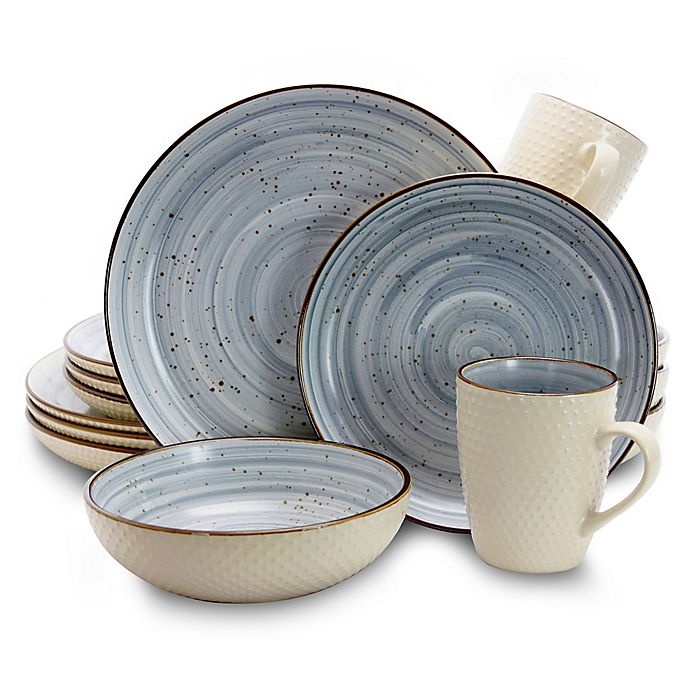 slide 1 of 6, Elama Moon Dinnerware Set, 16 ct