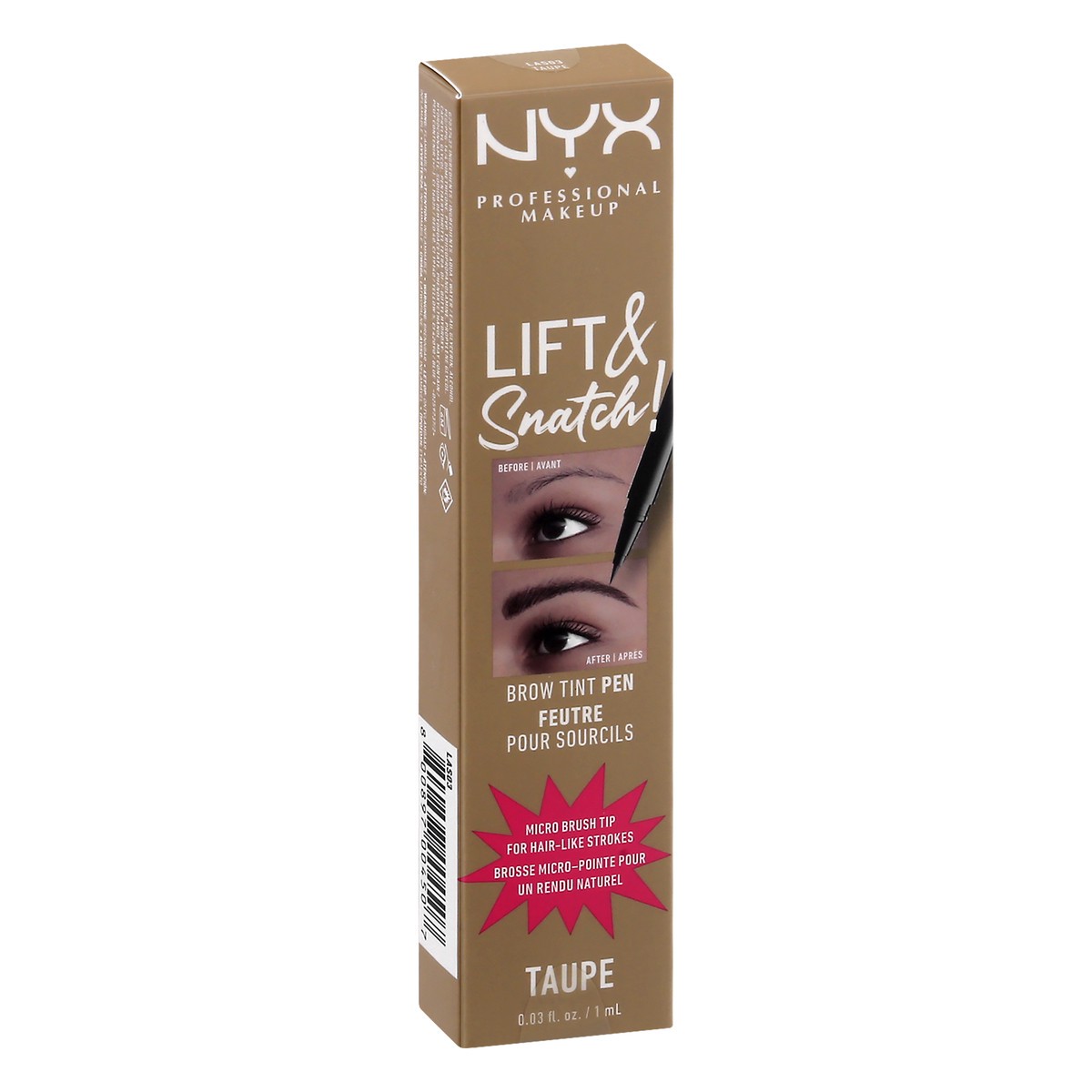 slide 9 of 9, NYX Professional Makeup Lift N Snatch! Brow Tint Pen - Taupe - 0.03 fl oz, 0.03 fl oz