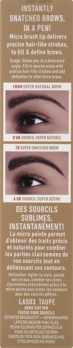 slide 6 of 9, NYX Professional Makeup Lift N Snatch! Brow Tint Pen - Taupe - 0.03 fl oz, 0.03 fl oz