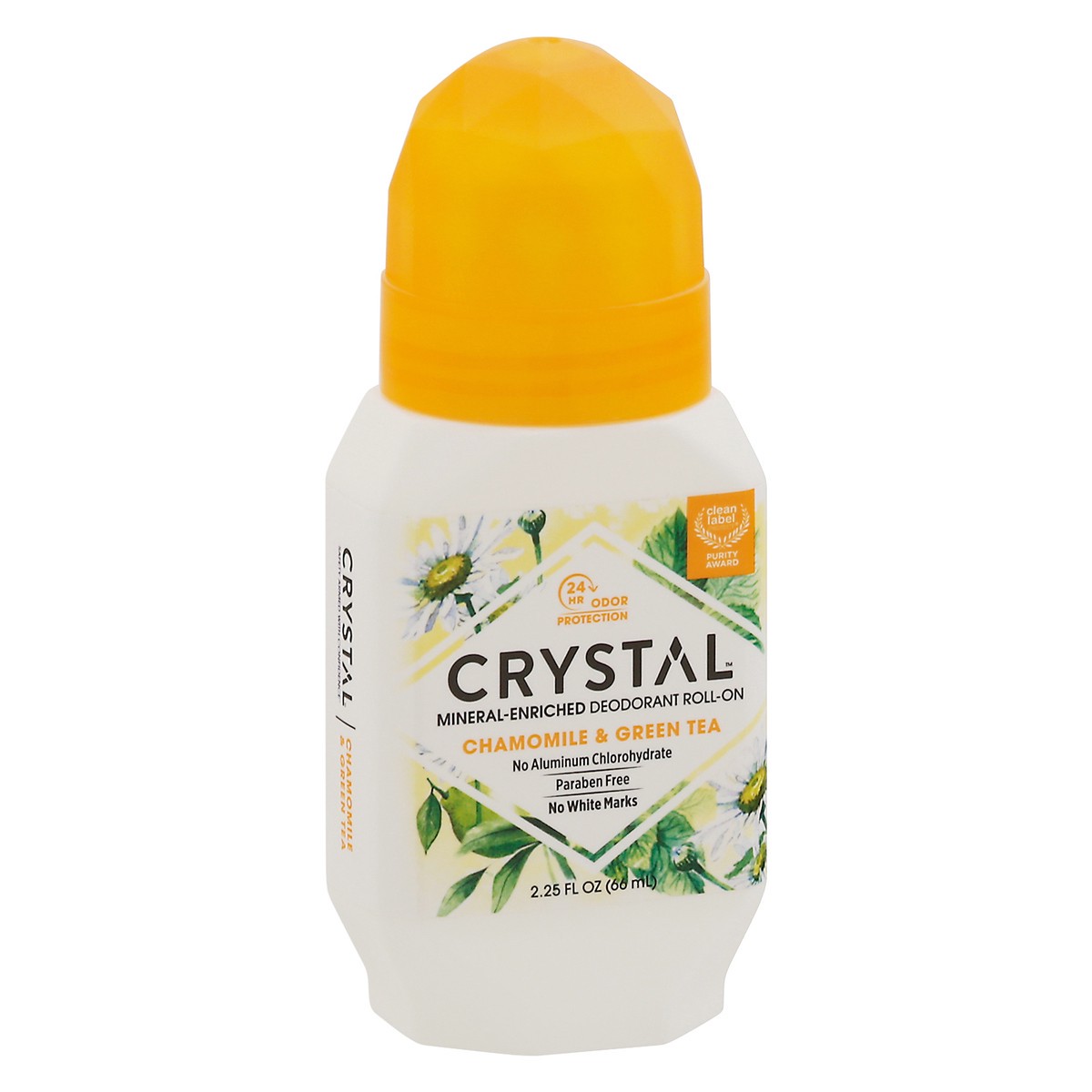 slide 5 of 11, Crystal Body Deodorant Essence Chamomile & Green Tea Mineral Roll-on Deodorant, 2.25 oz