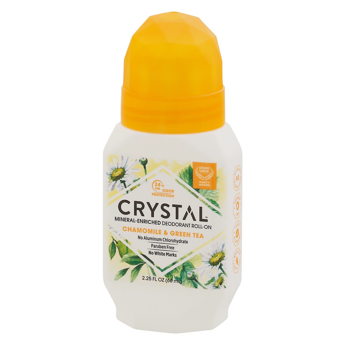 slide 6 of 11, Crystal Body Deodorant Essence Chamomile & Green Tea Mineral Roll-on Deodorant, 2.25 oz