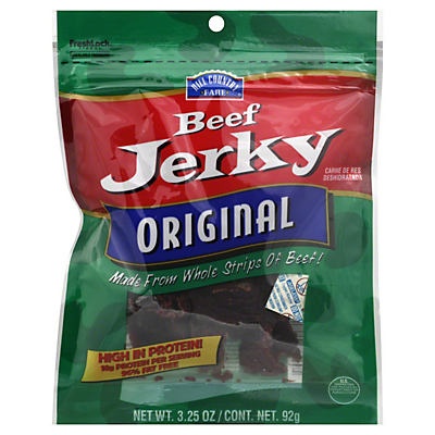 slide 1 of 1, Hill Country Fare Original Beef Jerky, 3.25 oz