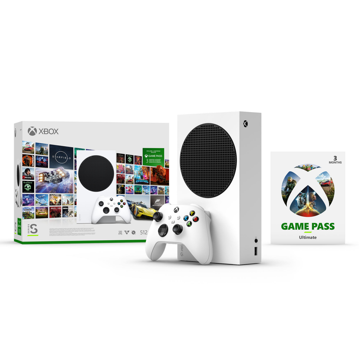 slide 1 of 17, Xbox Series S Console Starter Bundle with 3Mo Game Pass Ultimate, 1 ct
