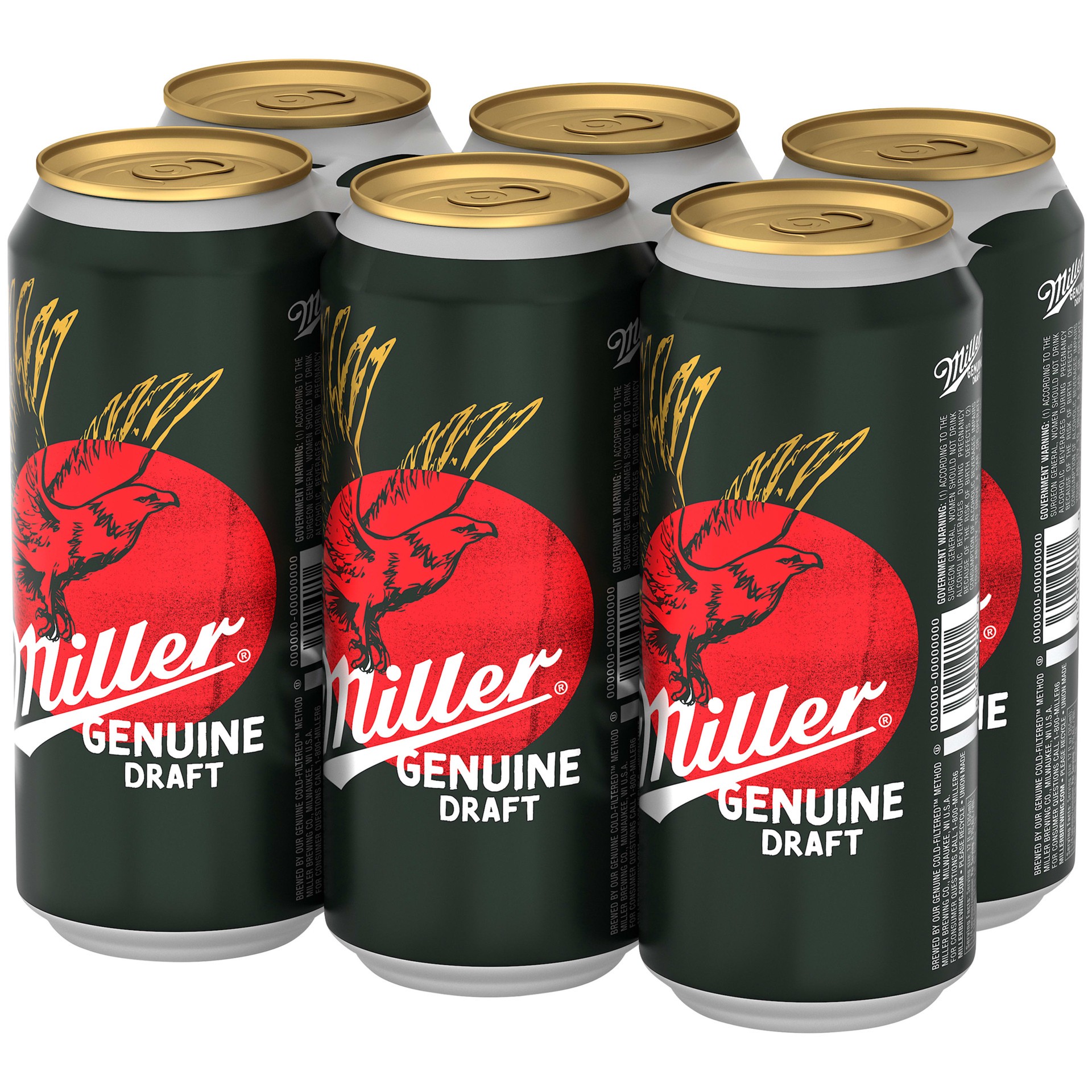 slide 2 of 5, MILLER GENUINE DRAFT Cold-Filtered Beer, 16 fl oz