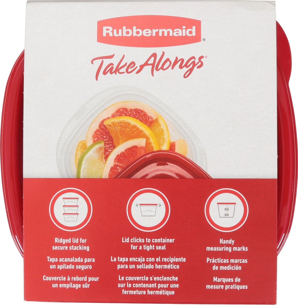 slide 5 of 9, Rubbermaid TakeAlongs Mini Deep Square Food Storage Container Set, 5 ct