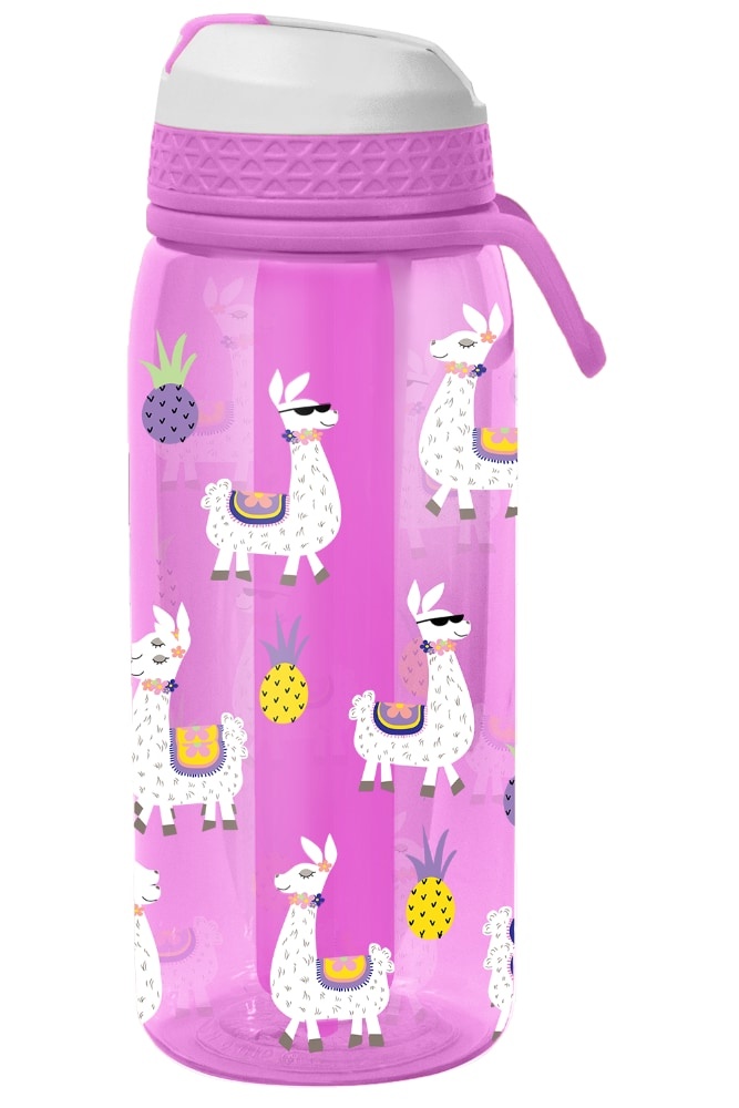 slide 1 of 1, Cool Gear Llama Print Sipper Bottle, 32 oz