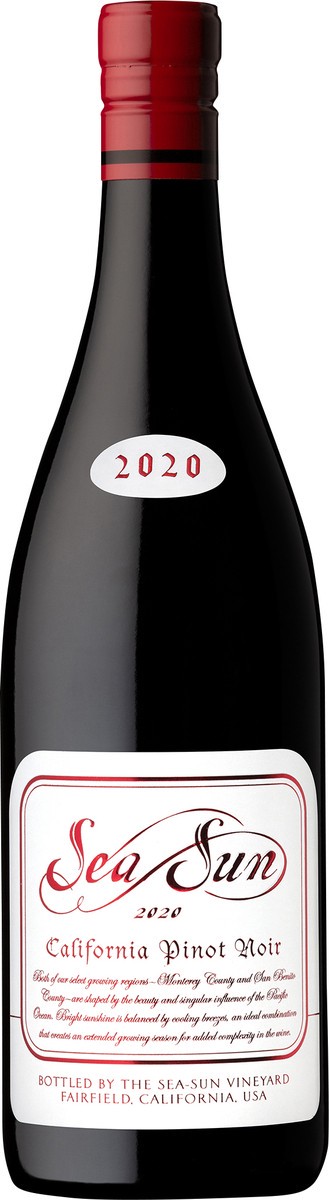 slide 4 of 6, Sea Sun Pinot Noir, 750 ml