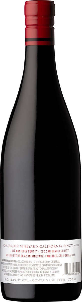 slide 2 of 6, Sea Sun Pinot Noir, 750 ml