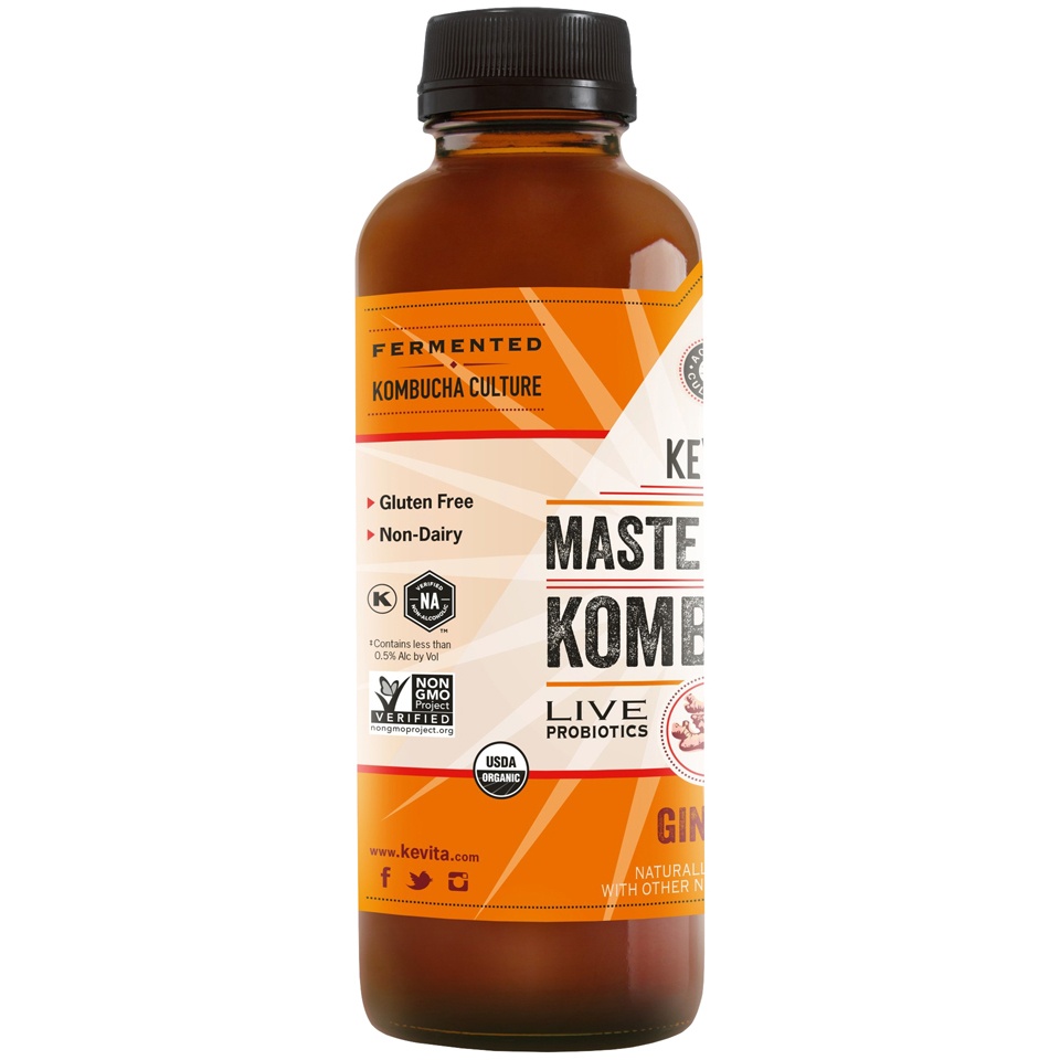 KeVita Ginger Master Brew Kombucha 15.2 fl oz Shipt