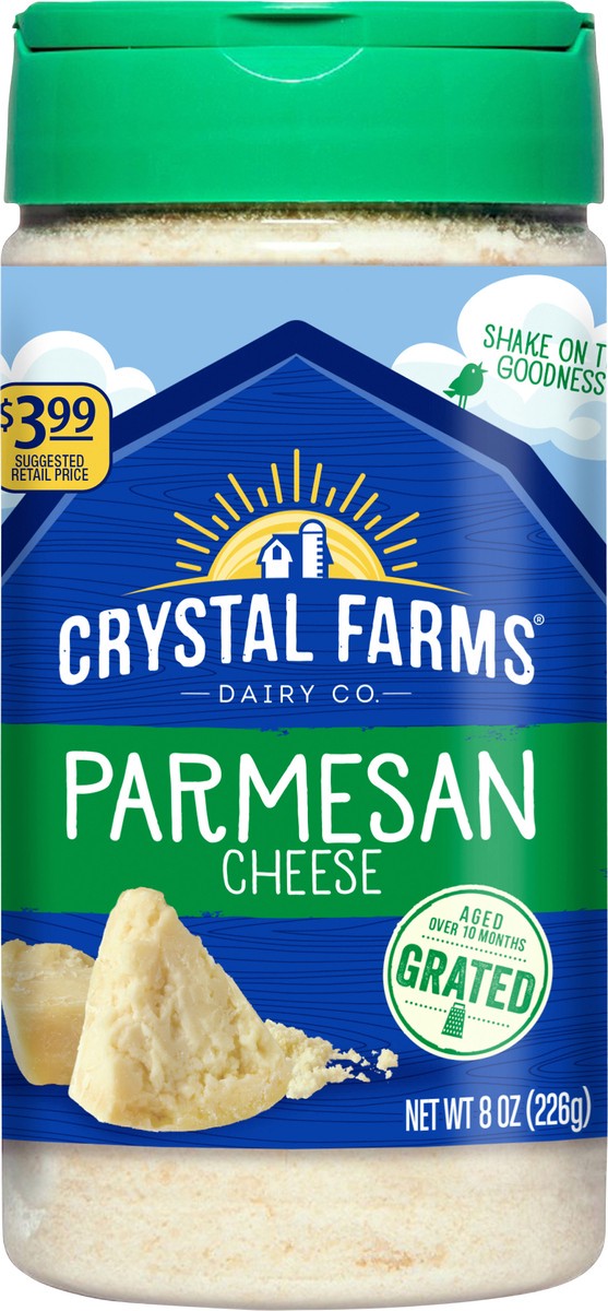 slide 4 of 5, Crystal Farms Parmesan Cheese Shaker, 8 oz