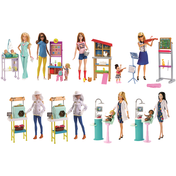 slide 1 of 1, Barbie Career Playset Assortment, 1 ct