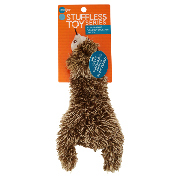 Stuffless Fox Squeaker Dog Toy