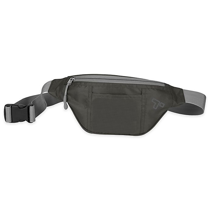 slide 1 of 1, Travelon Top Zip Waist Pack - Charcoal, 10 in