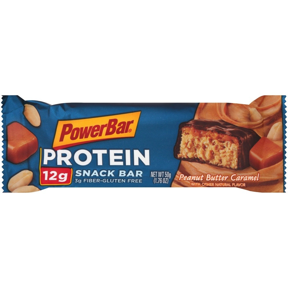 slide 1 of 6, PowerBar Peanut Butter Caramel Triple Threat Bar, 1.76 oz