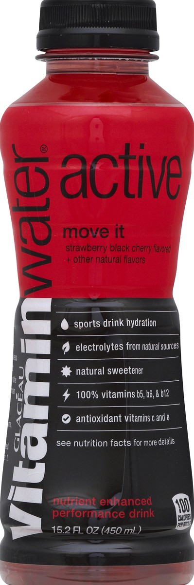 slide 4 of 4, vitaminwater Active Move It Strawberry Black Cherry - 15.2 fl oz, 15.2 fl oz