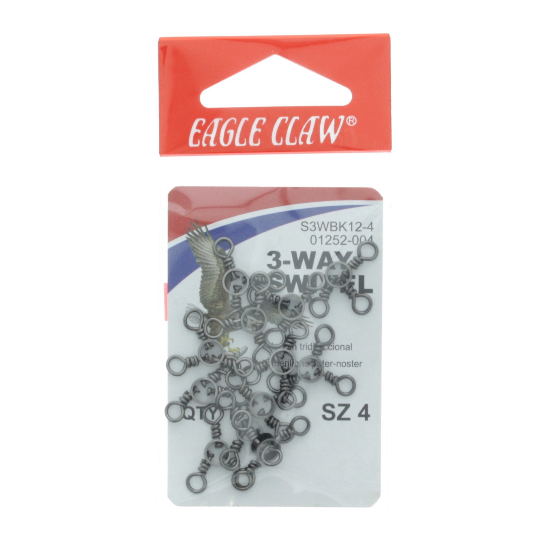 slide 1 of 1, Eagle Claw 3 Way Swivle, Size 4, Size 4