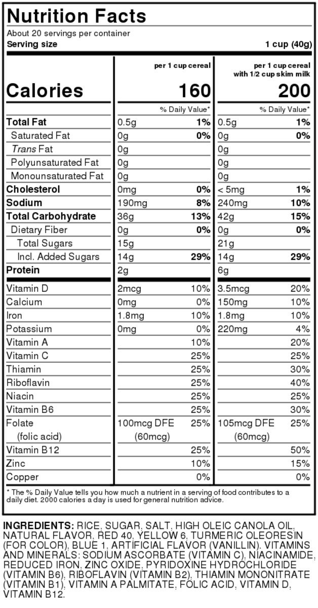 slide 3 of 3, Food Club Fruity Jewels Sweetened Rice Cereal, 28 oz