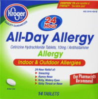 slide 1 of 1, Kroger All-Day Allergy Tablets, 14 ct