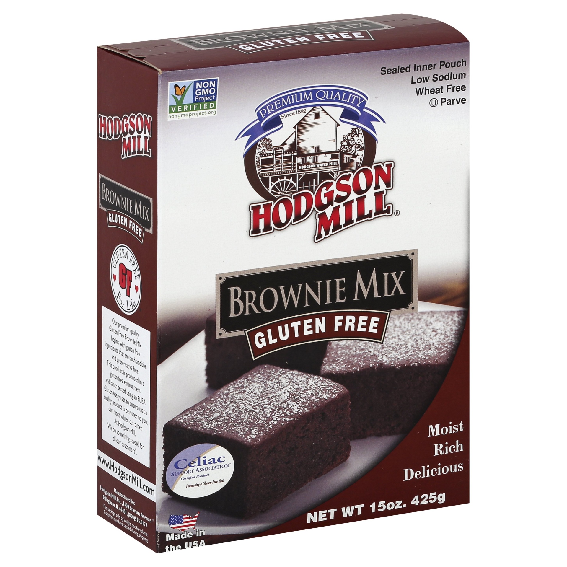 slide 1 of 1, Hodgson Mill Brownie Mix 15 oz, 15 oz